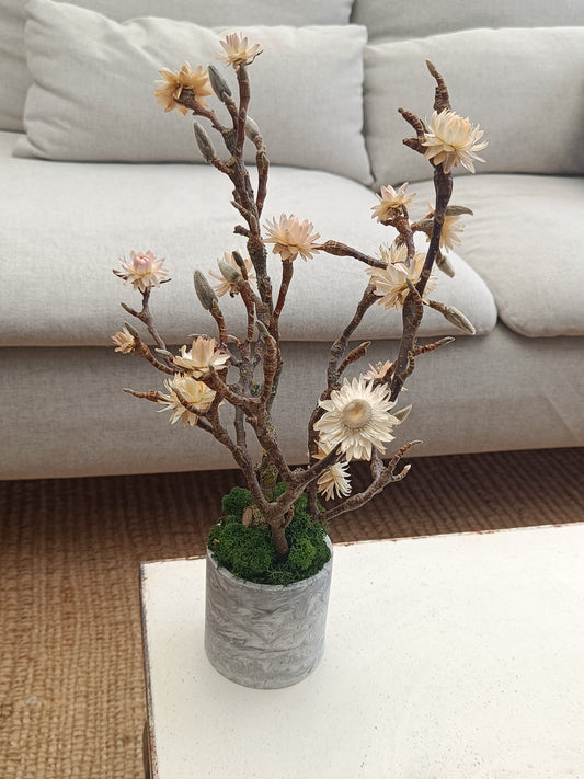 Back to nature - Blossom dekoration (Creme blomster)