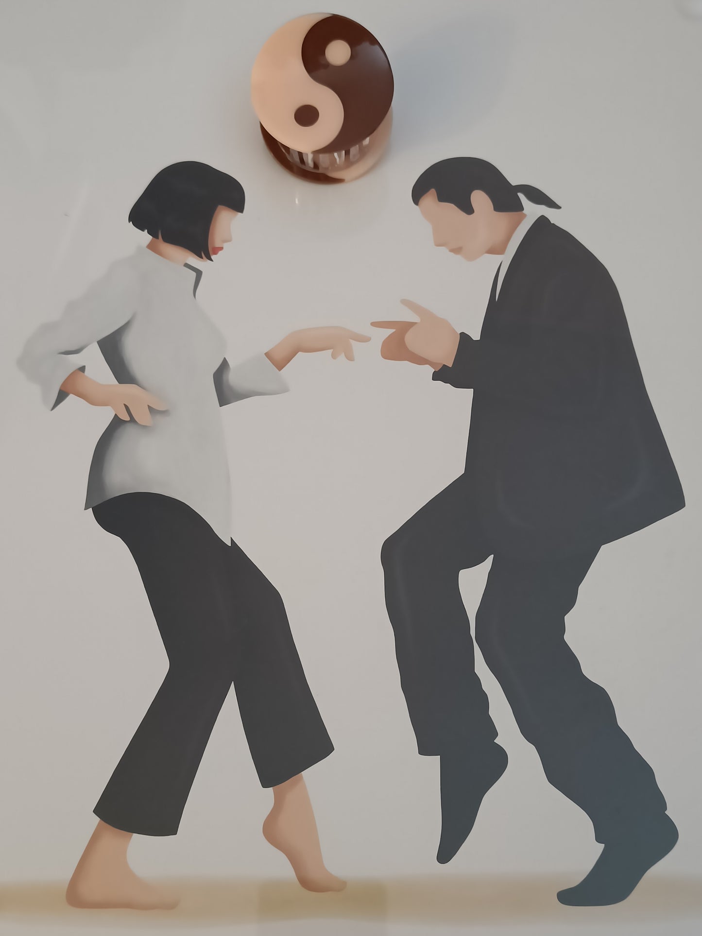 Gyldne  tider - Hårklemme "Yin & Yang