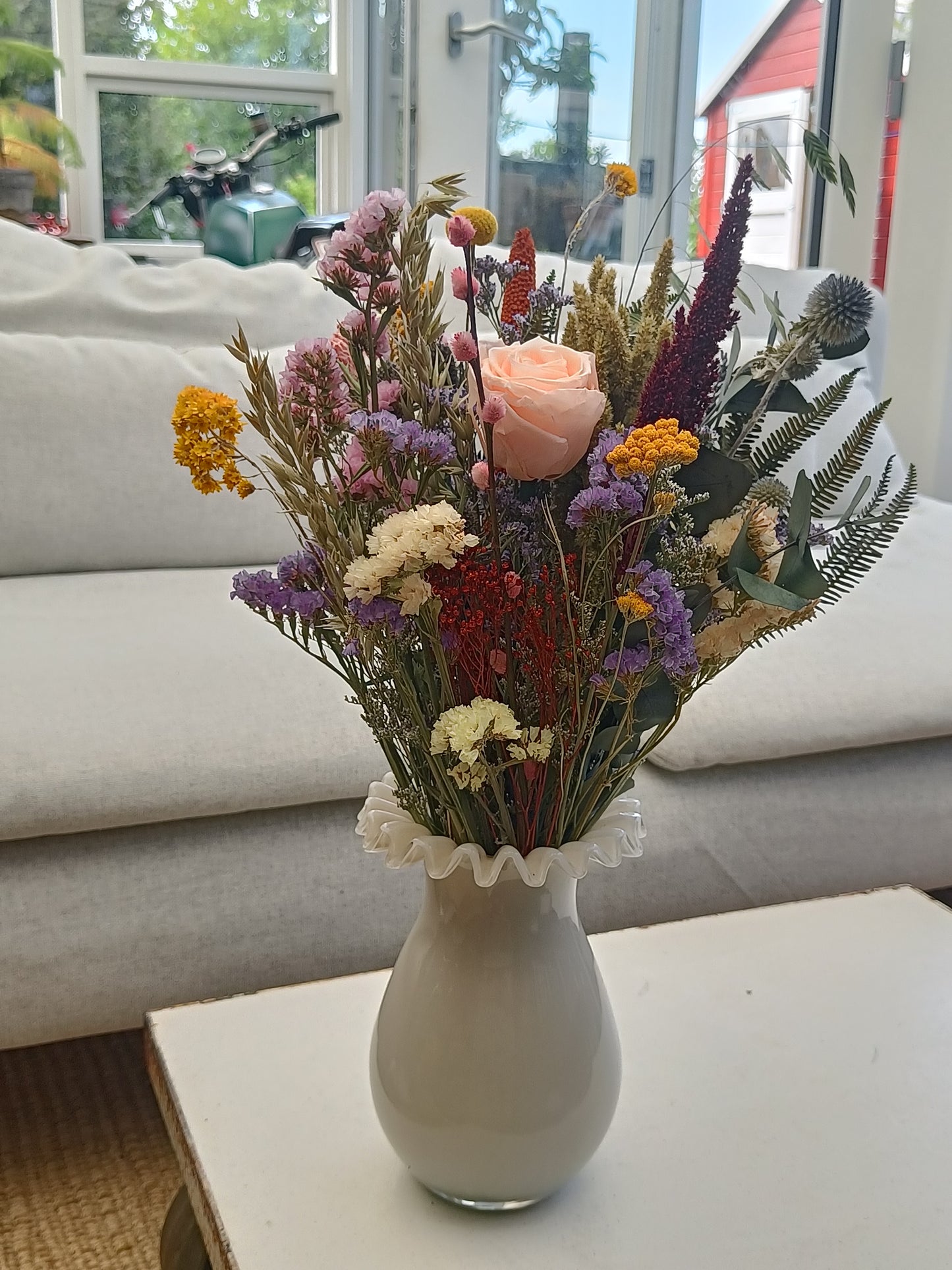 Evighedsbuket i vase "København"