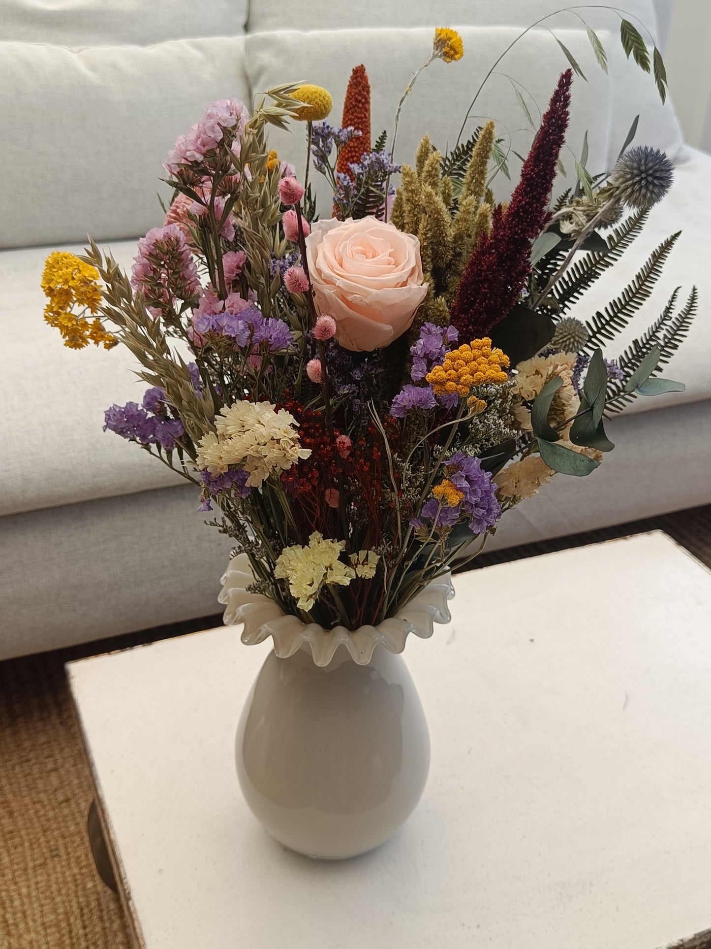 Evighedsbuket i vase "København"