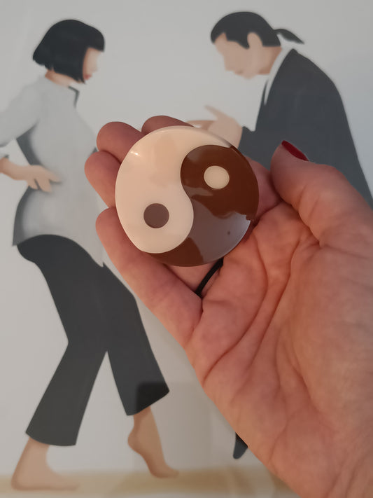 Gyldne  tider - Hårklemme "Yin & Yang