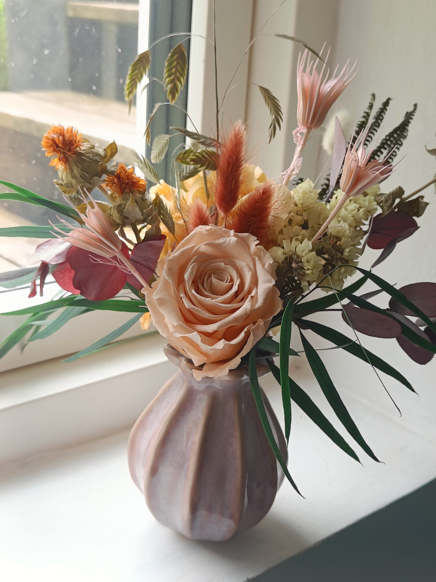 Evighedsbuket i vase "Mini Fall"