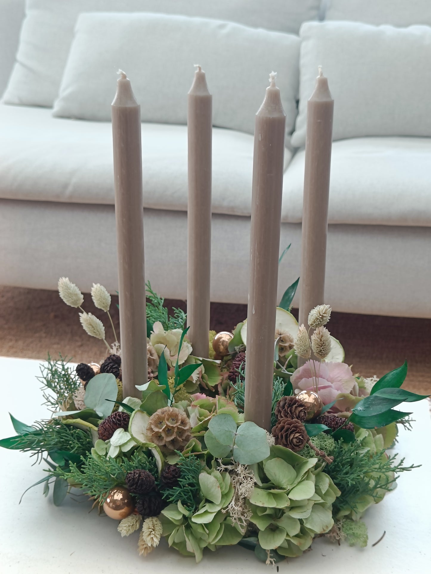 Adventskrans "Driving home for Christmas"