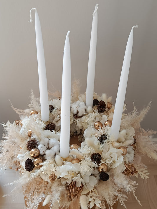 Adventskrans "Snefnug"