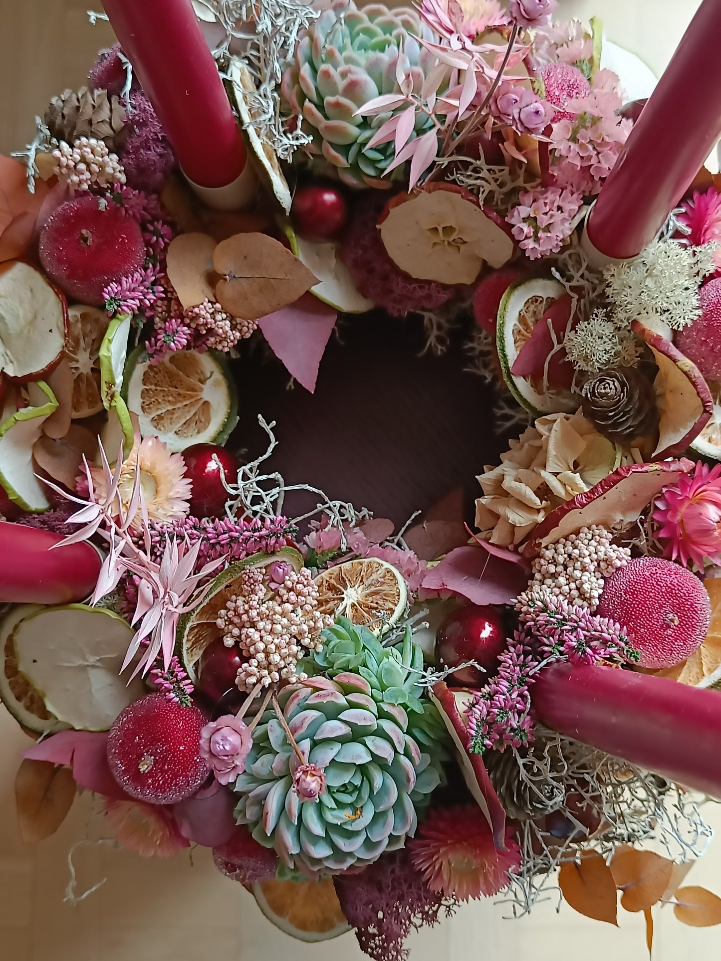 Adventskrans "Frugtsalat"