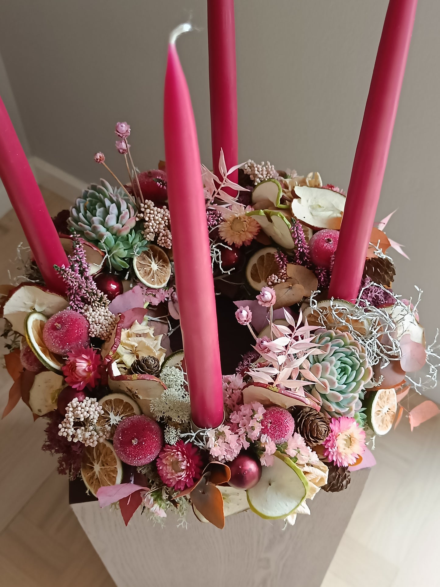 Adventskrans "Frugtsalat"