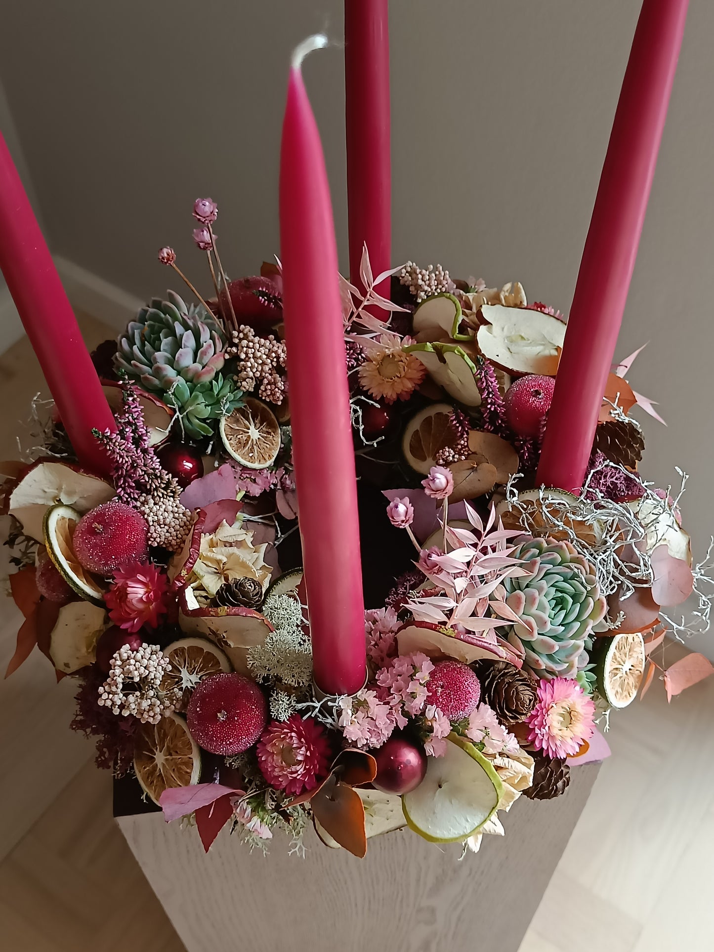 Adventskrans "Frugtsalat"