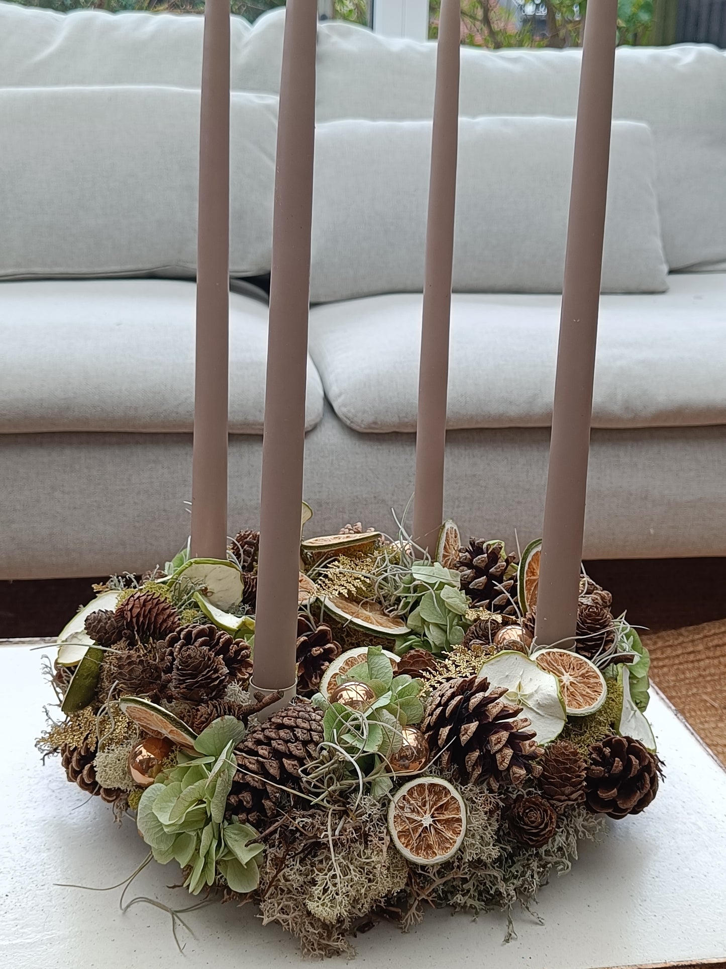 Adventskrans "Apple & Lime"