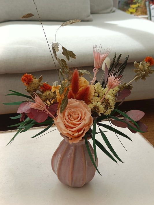Evighedsbuket i vase "Mini Fall"
