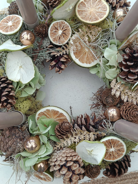 Adventskrans "Apple & Lime"